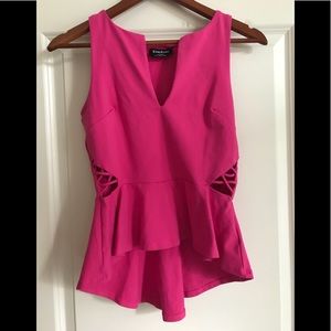 Hot pink Bebe top Size M